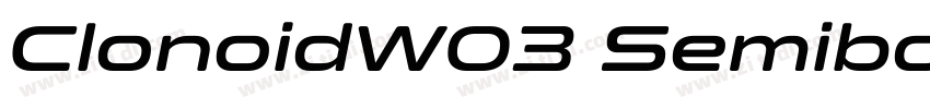 ClonoidW03 Semibold字体转换